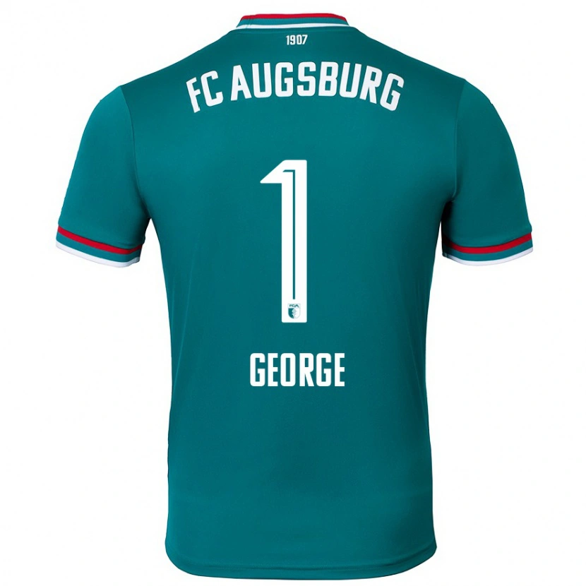 Danxen Dětské Noah George #1 Tmavě Zelená Daleko Hráčské Dresy 2024/25 Dres
