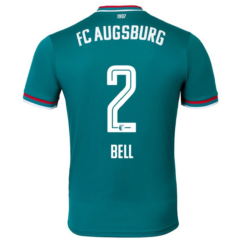 Danxen Dětské Julian Bell #2 Tmavě Zelená Daleko Hráčské Dresy 2024/25 Dres