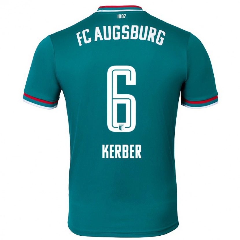Danxen Dětské Luca Kerber #6 Tmavě Zelená Daleko Hráčské Dresy 2024/25 Dres