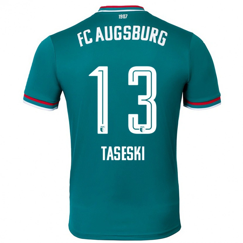 Danxen Dětské Kristijan Taseski #13 Tmavě Zelená Daleko Hráčské Dresy 2024/25 Dres