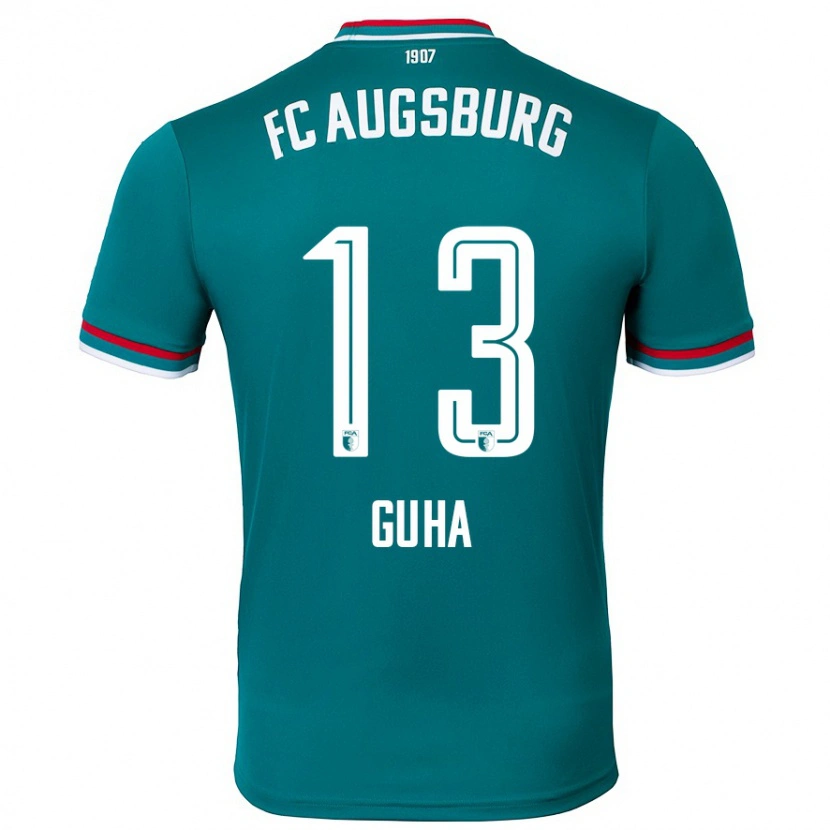 Danxen Dětské Felix Guha #13 Tmavě Zelená Daleko Hráčské Dresy 2024/25 Dres