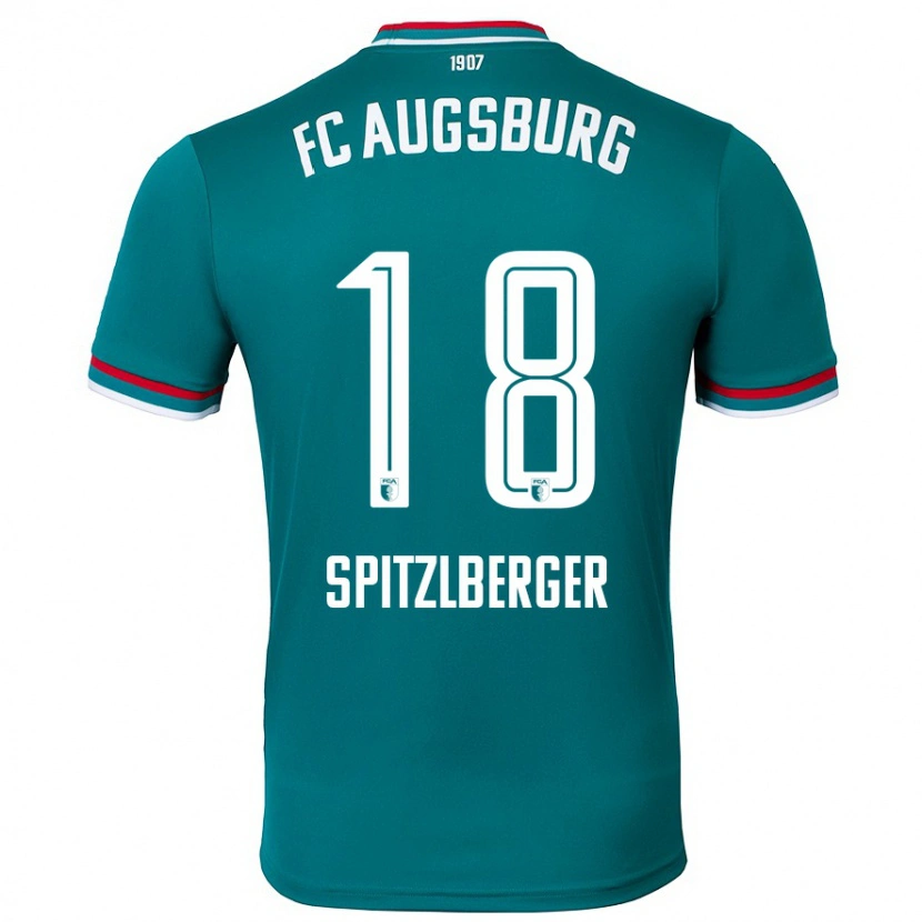 Danxen Dětské Jordan Spitzlberger #18 Tmavě Zelená Daleko Hráčské Dresy 2024/25 Dres