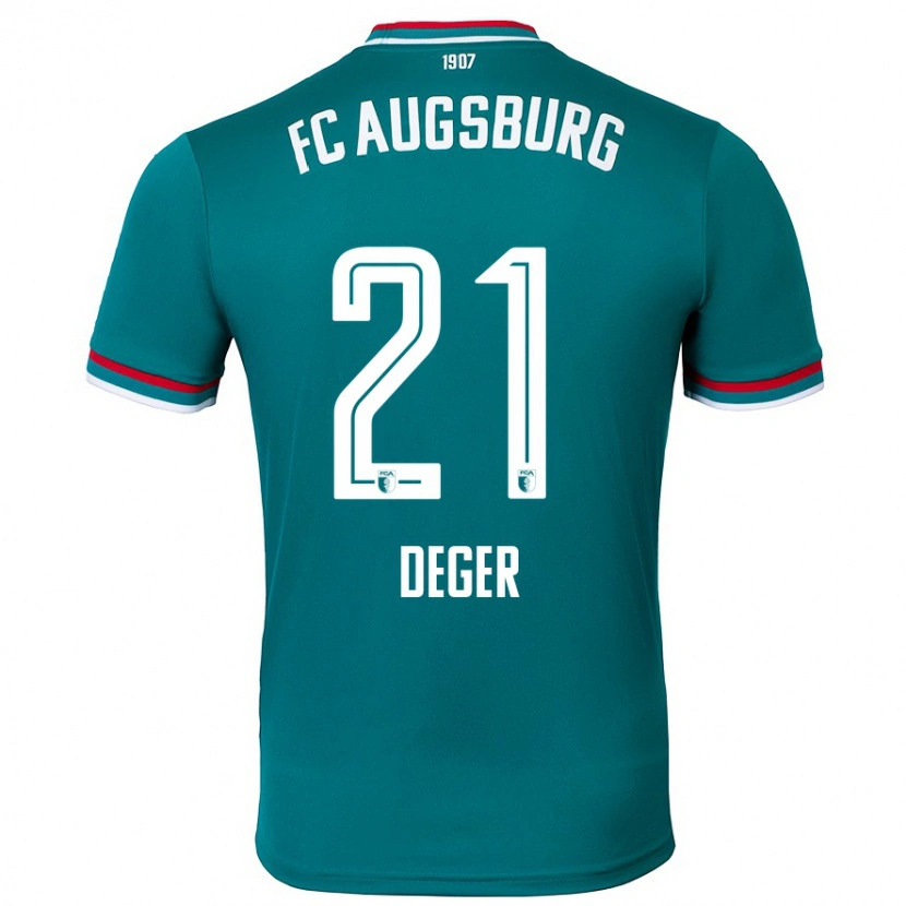 Danxen Dětské David Deger #21 Tmavě Zelená Daleko Hráčské Dresy 2024/25 Dres
