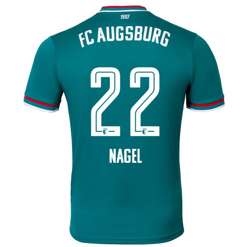 Danxen Dětské Timo Nagel #22 Tmavě Zelená Daleko Hráčské Dresy 2024/25 Dres