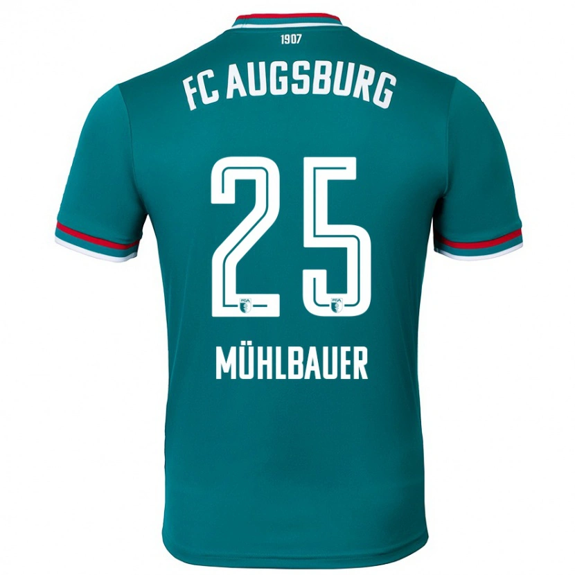 Danxen Dětské Simon Mühlbauer #25 Tmavě Zelená Daleko Hráčské Dresy 2024/25 Dres