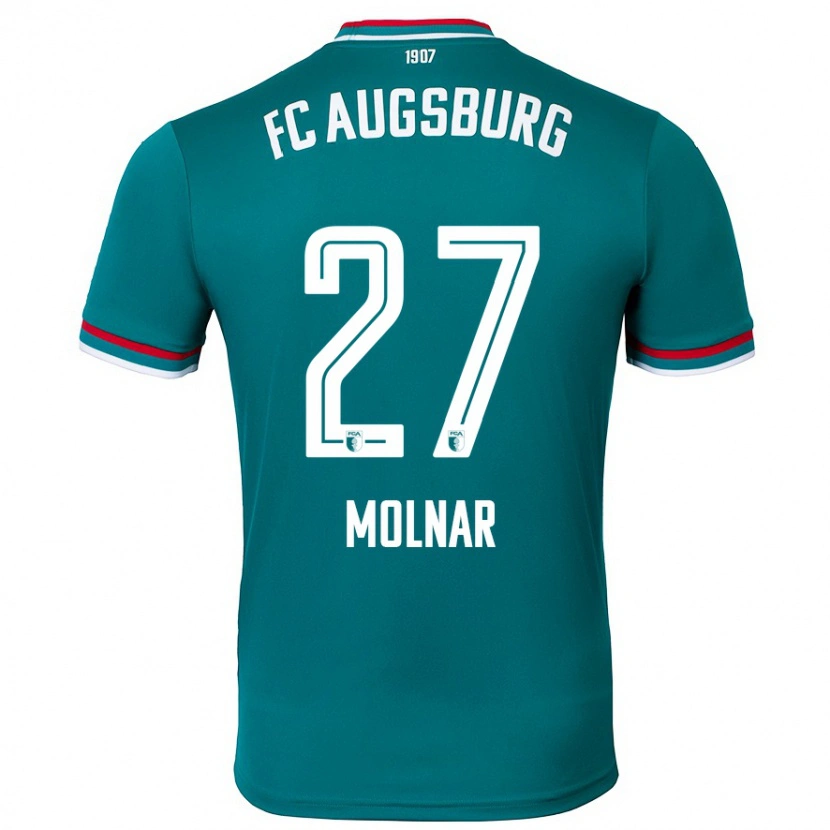 Danxen Dětské Lars Molnar #27 Tmavě Zelená Daleko Hráčské Dresy 2024/25 Dres