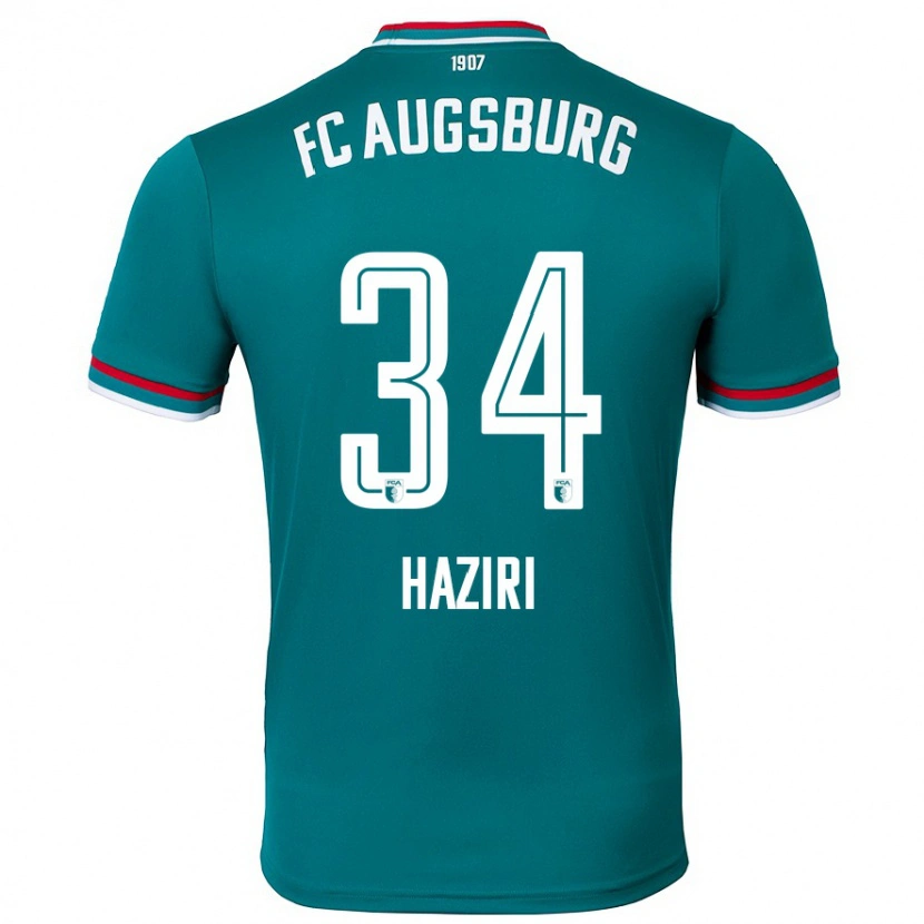 Danxen Dětské Edi Haziri #34 Tmavě Zelená Daleko Hráčské Dresy 2024/25 Dres