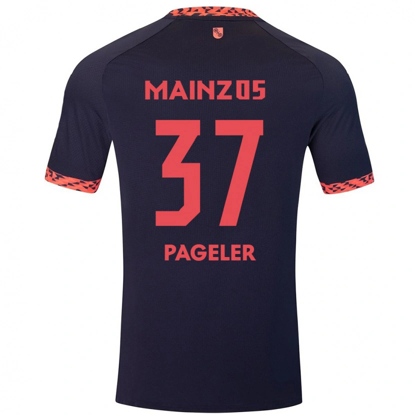 Danxen Dětské Maja Pageler #37 Modrá Korálově Červená Daleko Hráčské Dresy 2024/25 Dres