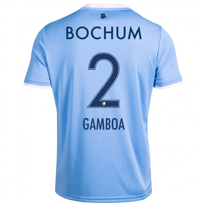 Danxen Dětské Cristian Gamboa #2 Nebesky Modrá Daleko Hráčské Dresy 2024/25 Dres