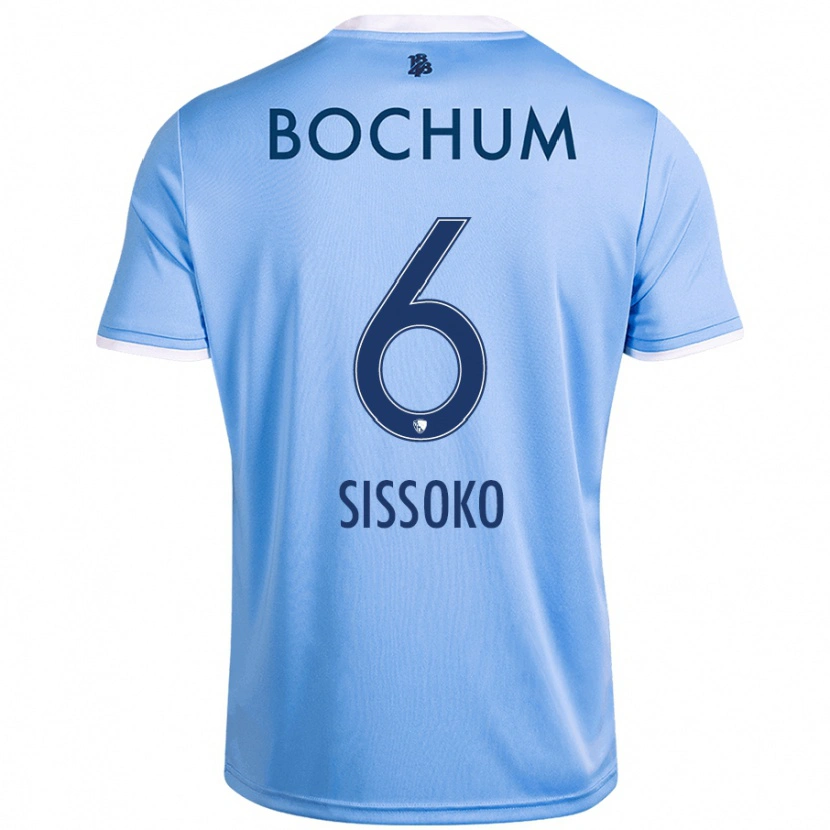 Danxen Dětské Ibrahima Sissoko #6 Nebesky Modrá Daleko Hráčské Dresy 2024/25 Dres