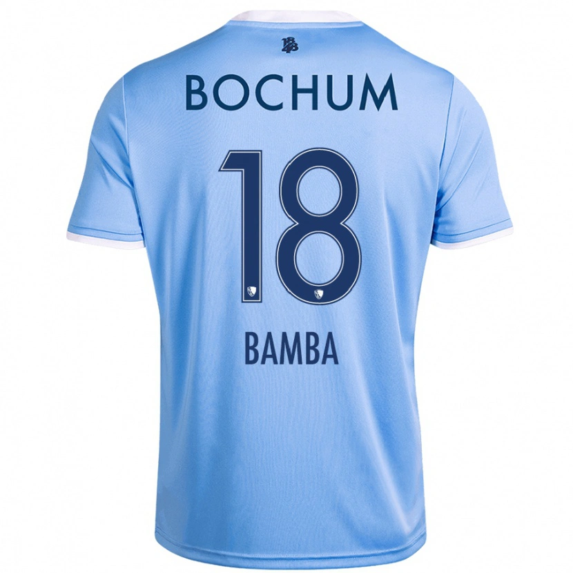 Danxen Dětské Samuel Bamba #18 Nebesky Modrá Daleko Hráčské Dresy 2024/25 Dres
