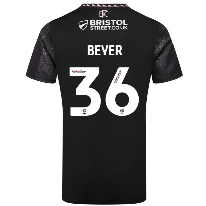 Danxen Dětské Jordan Beyer #36 Černý Daleko Hráčské Dresy 2024/25 Dres