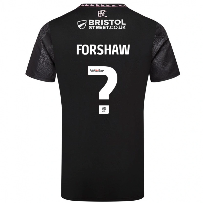 Danxen Dětské Lewis Forshaw #0 Černý Daleko Hráčské Dresy 2024/25 Dres
