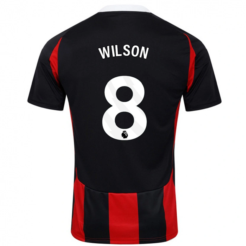 Danxen Dětské Harry Wilson #8 Černá Červená Daleko Hráčské Dresy 2024/25 Dres