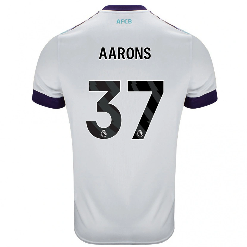 Danxen Dětské Max Aarons #37 Bílá Zelená Fialová Daleko Hráčské Dresy 2024/25 Dres
