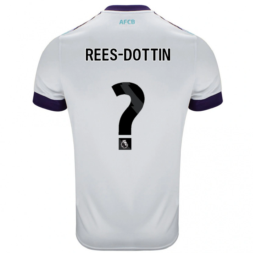 Danxen Dětské Remy Rees-Dottin #0 Bílá Zelená Fialová Daleko Hráčské Dresy 2024/25 Dres