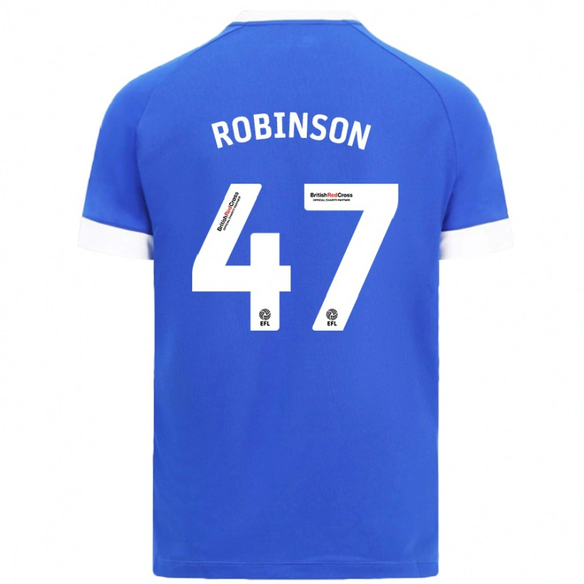 Danxen Pánské Callum Robinson #47 Nebesky Modrá Domů Hráčské Dresy 2024/25 Dres
