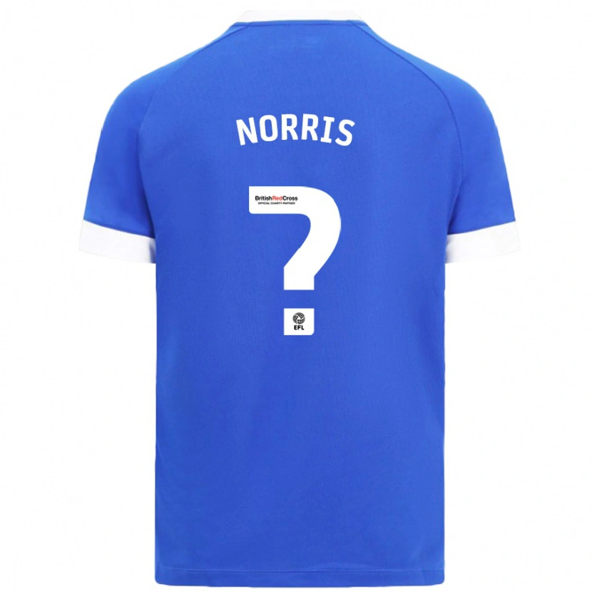 Danxen Pánské Jacob Norris #0 Nebesky Modrá Domů Hráčské Dresy 2024/25 Dres