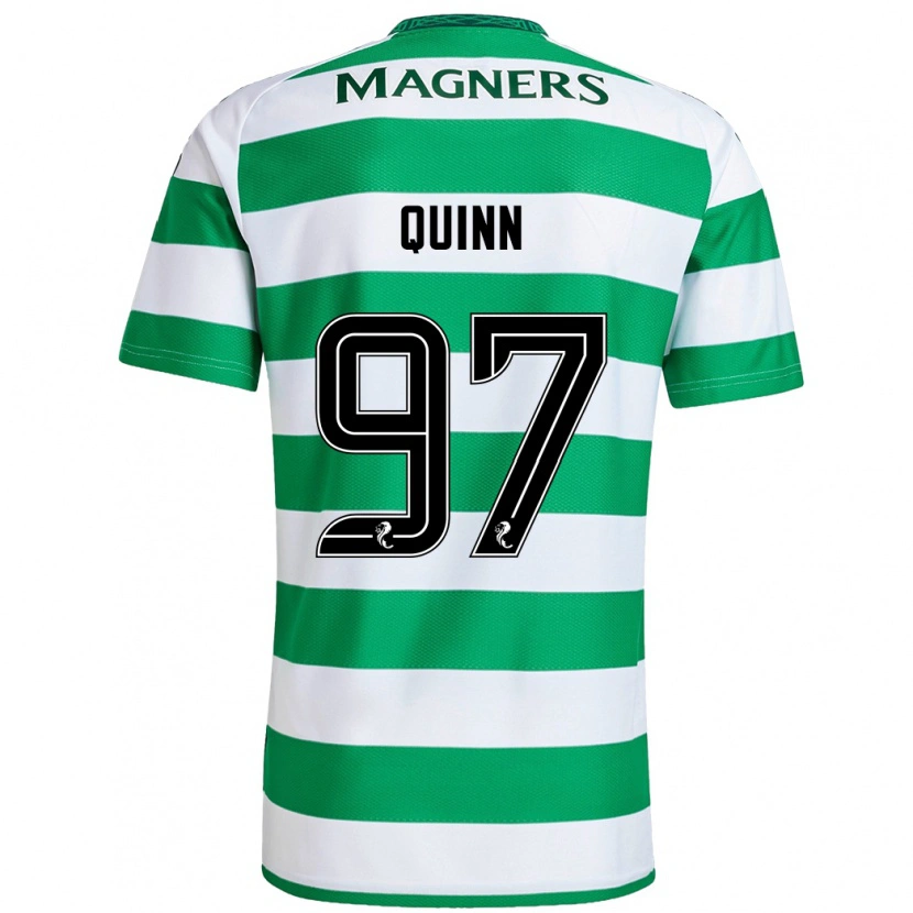 Danxen Pánské Ben Quinn #97 Zelená Bílá Domů Hráčské Dresy 2024/25 Dres