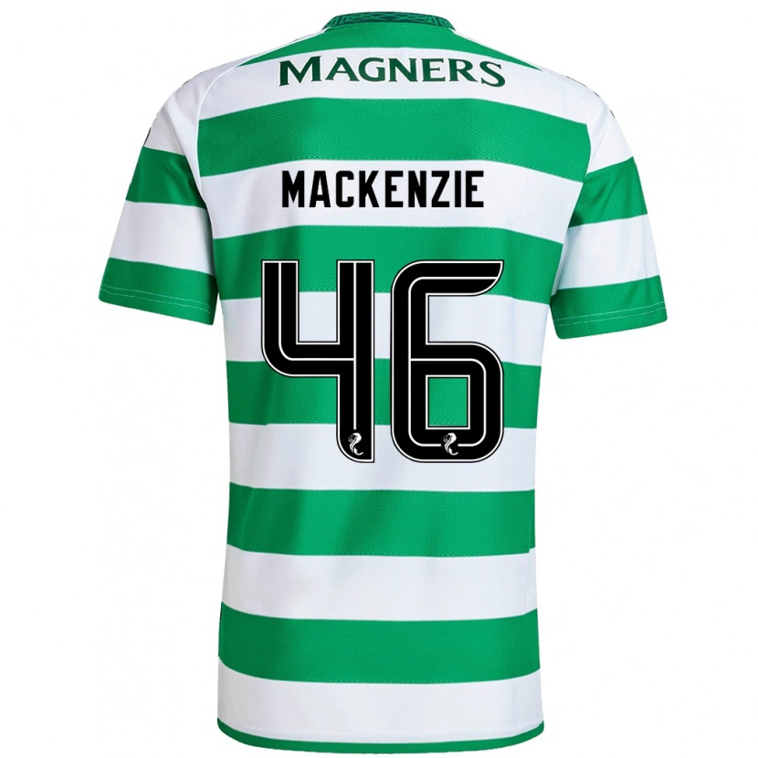 Danxen Pánské Magnus Mackenzie #46 Zelená Bílá Domů Hráčské Dresy 2024/25 Dres