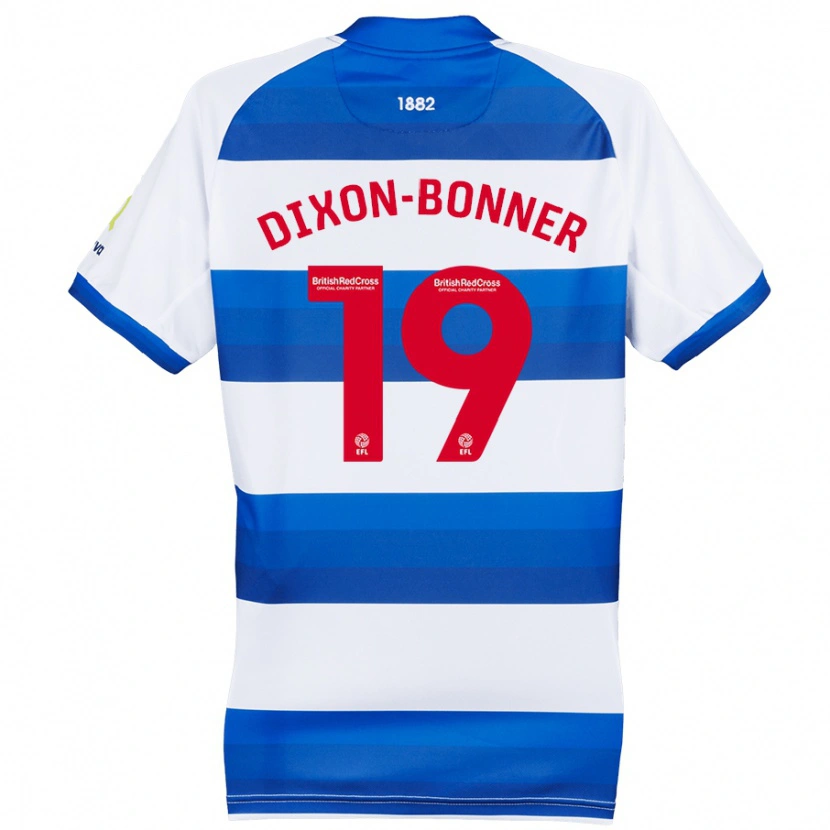 Danxen Pánské Elijah Dixon-Bonner #19 Bílá Modrá Domů Hráčské Dresy 2024/25 Dres