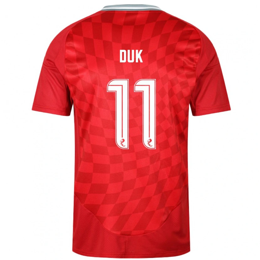 Danxen Pánské Duk #11 Červený Domů Hráčské Dresy 2024/25 Dres