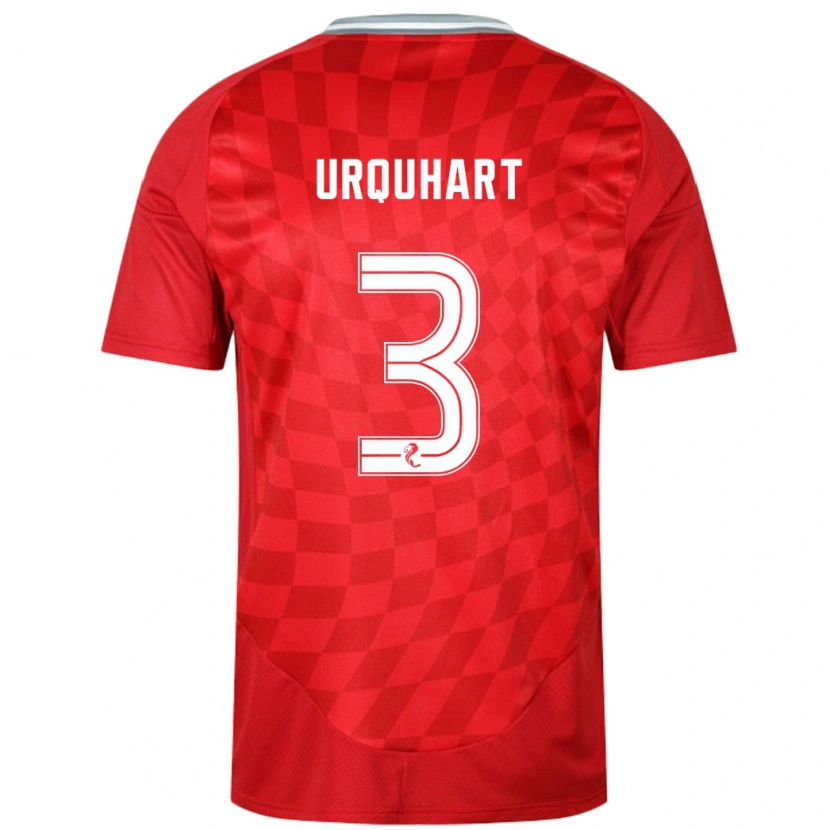 Danxen Pánské Millie Urquhart #3 Červený Domů Hráčské Dresy 2024/25 Dres