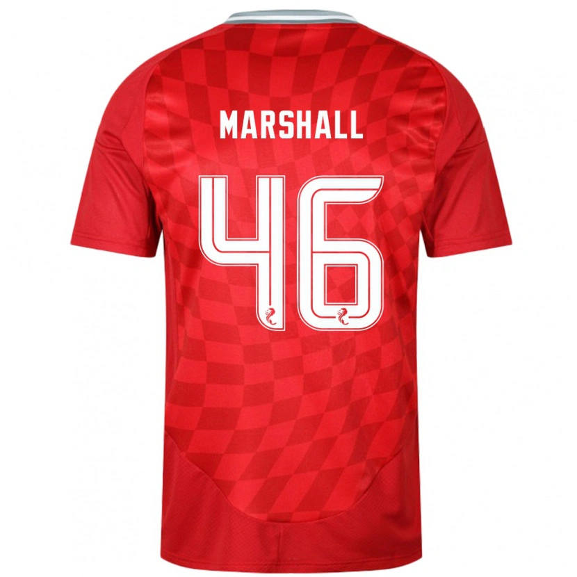 Danxen Pánské Findlay Marshall #46 Červený Domů Hráčské Dresy 2024/25 Dres