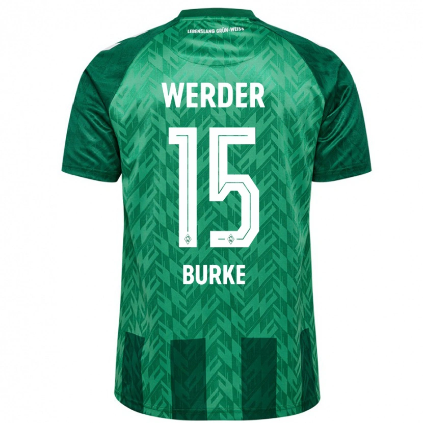Danxen Pánské Oliver Burke #15 Zelený Domů Hráčské Dresy 2024/25 Dres