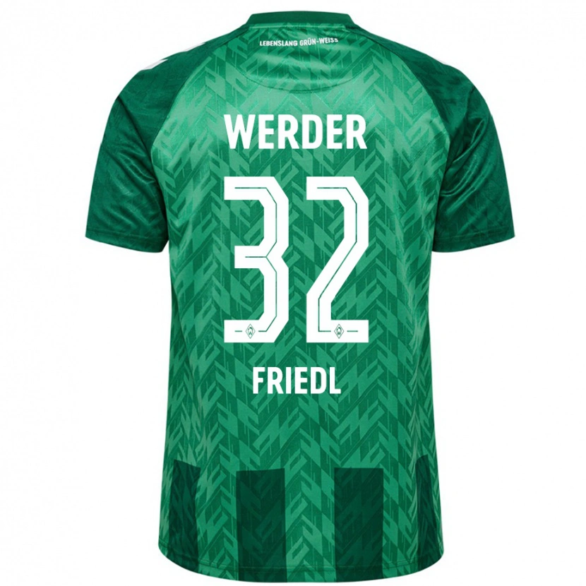 Danxen Pánské Marco Friedl #32 Zelený Domů Hráčské Dresy 2024/25 Dres
