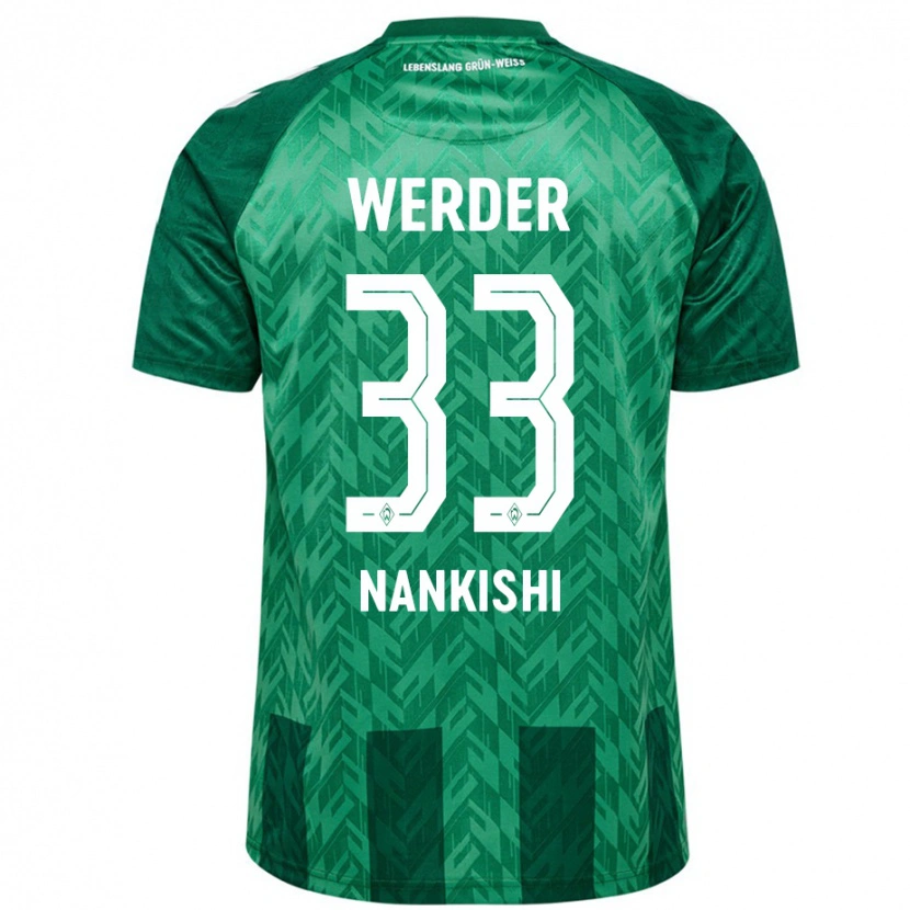Danxen Pánské Abdenego Nankishi #33 Zelený Domů Hráčské Dresy 2024/25 Dres