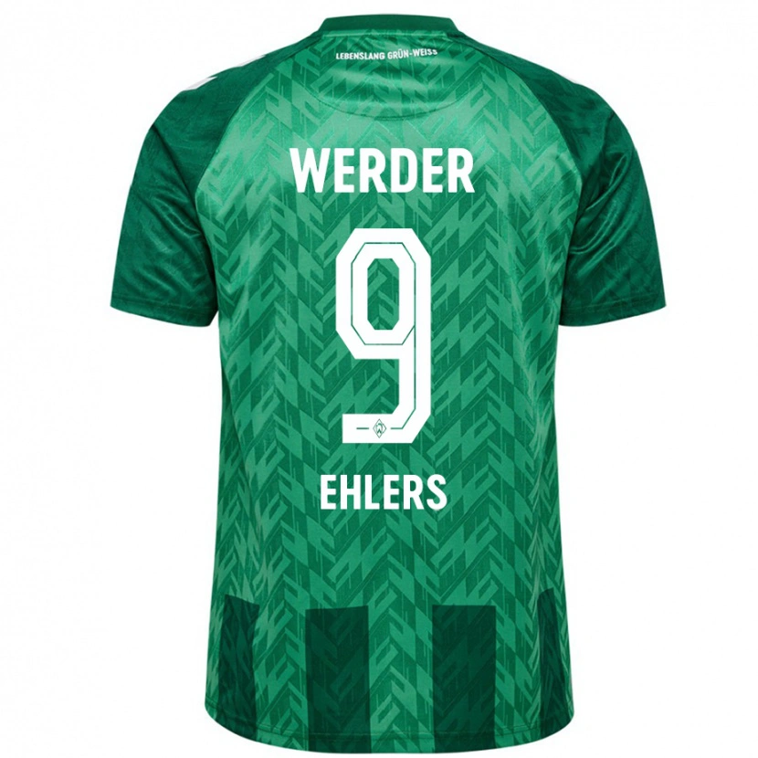 Danxen Pánské Jannic Ehlers #9 Zelený Domů Hráčské Dresy 2024/25 Dres