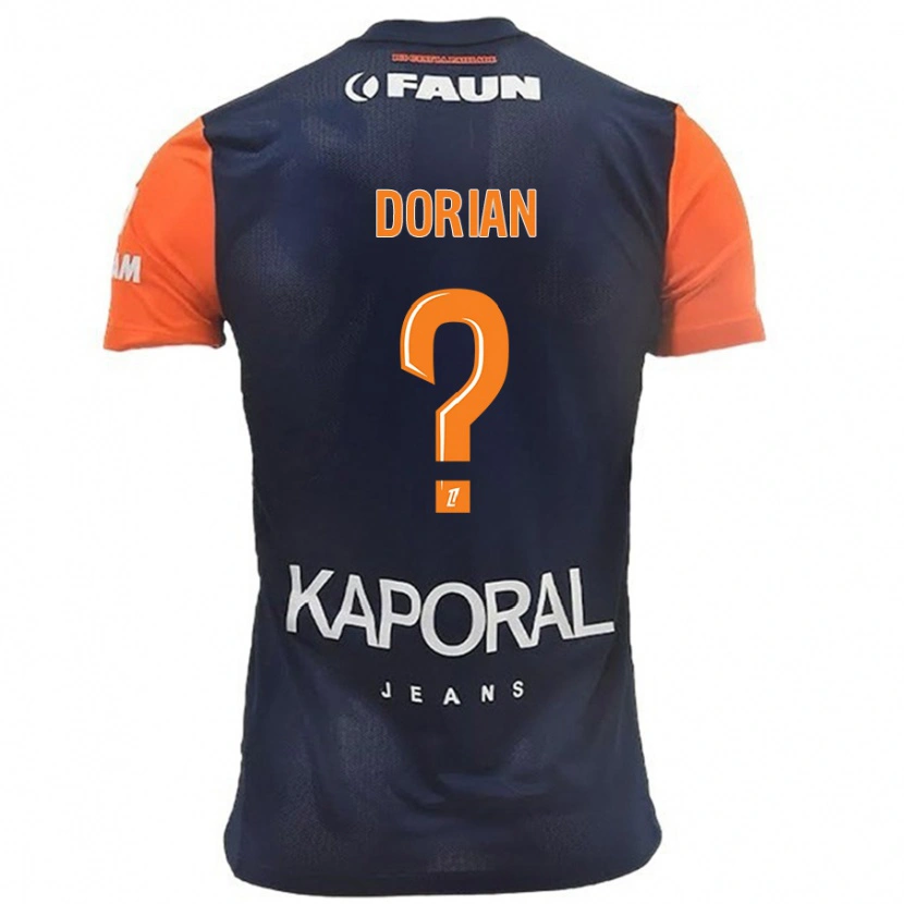 Danxen Pánské Dorian Guerreiro #0 Námořnická Modrá Oranžová Domů Hráčské Dresy 2024/25 Dres