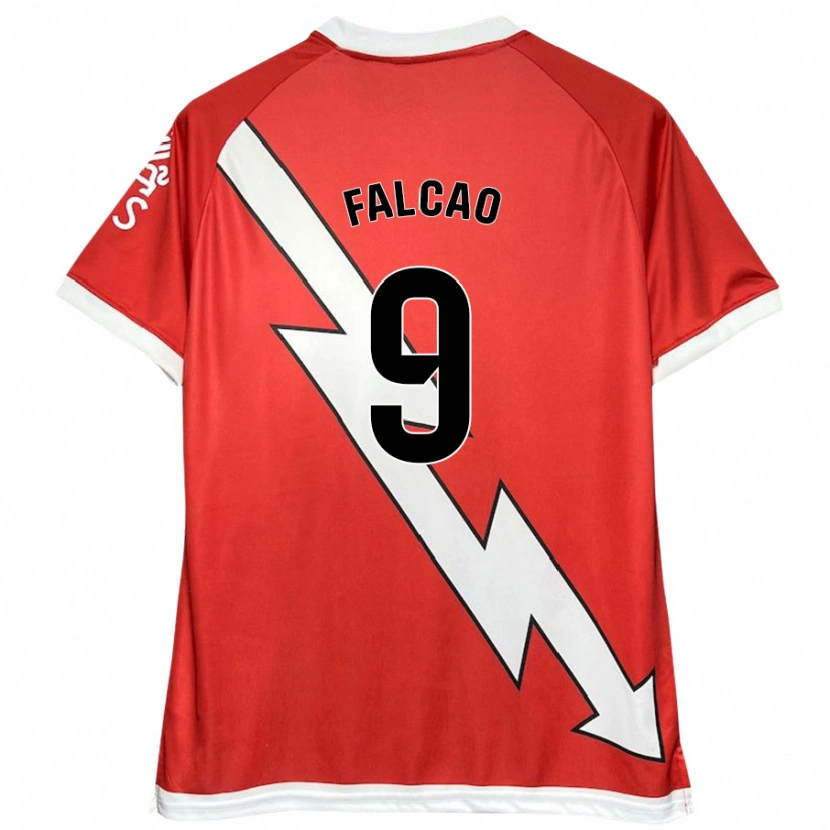 Danxen Pánské Radamel Falcao #9 Bílá Červená Domů Hráčské Dresy 2024/25 Dres
