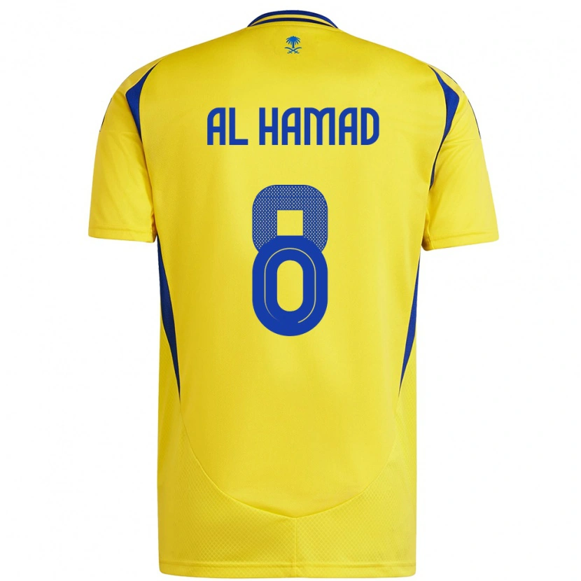 Danxen Pánské Sara Al-Hamad #8 Žlutá Modrá Domů Hráčské Dresy 2024/25 Dres