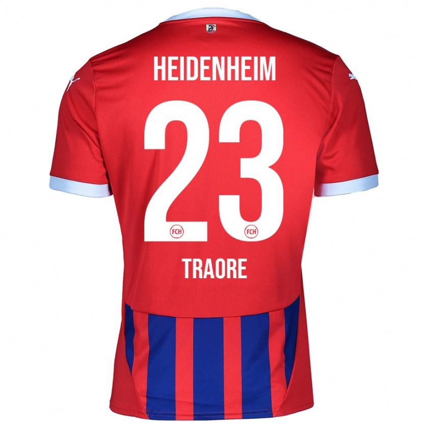 Danxen Pánské Omar Traoré #23 Červená Modrá Domů Hráčské Dresy 2024/25 Dres