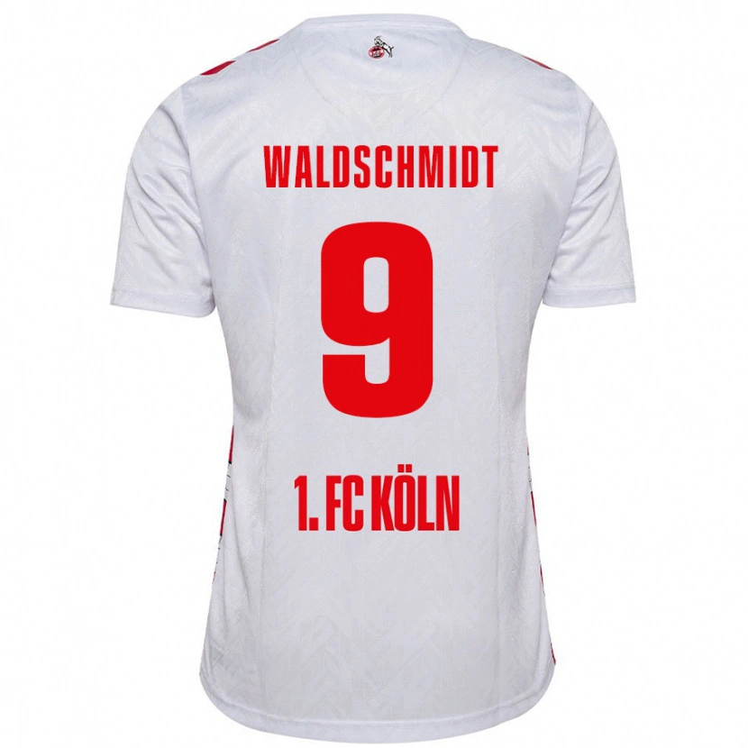 Danxen Pánské Luca Waldschmidt #9 Bílá Červená Domů Hráčské Dresy 2024/25 Dres