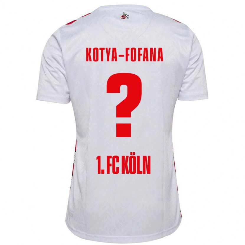 Danxen Pánské Assad Kotya-Fofana #0 Bílá Červená Domů Hráčské Dresy 2024/25 Dres