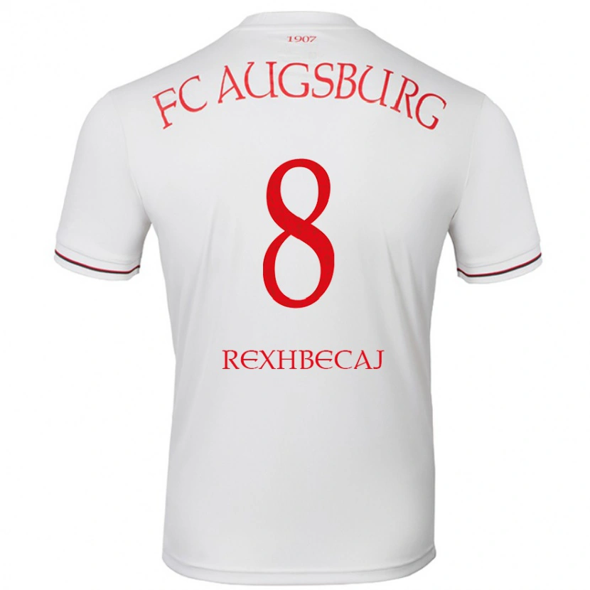 Danxen Pánské Elvis Rexhbecaj #8 Bílý Domů Hráčské Dresy 2024/25 Dres