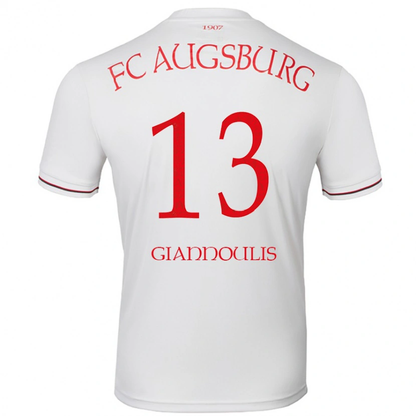 Danxen Pánské Dimitrios Giannoulis #13 Bílý Domů Hráčské Dresy 2024/25 Dres