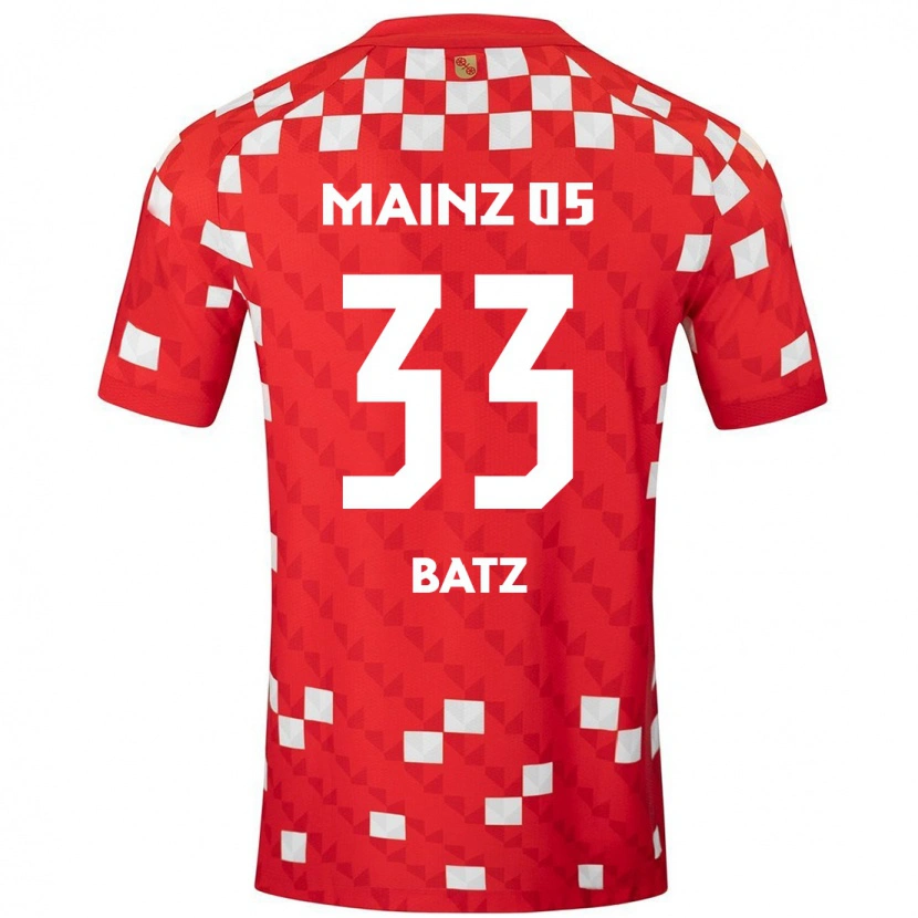 Danxen Pánské Daniel Batz #33 Bílá Červená Domů Hráčské Dresy 2024/25 Dres