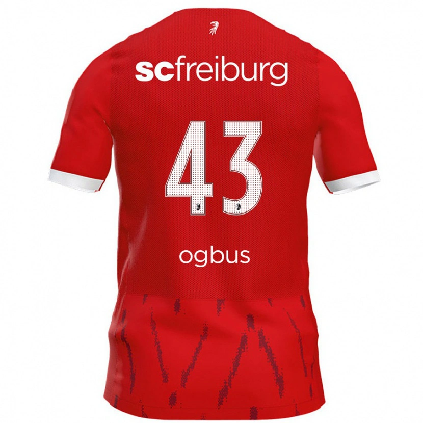Danxen Pánské Bruno Ogbus #43 Červený Domů Hráčské Dresy 2024/25 Dres