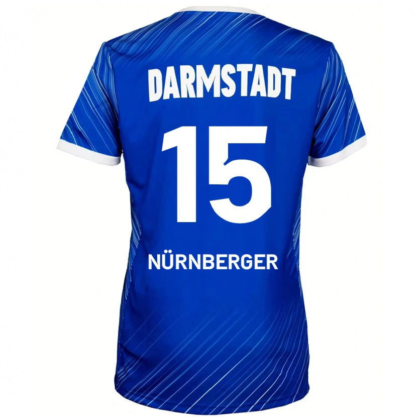 Danxen Pánské Fabian Nürnberger #15 Modrá Bílá Domů Hráčské Dresy 2024/25 Dres