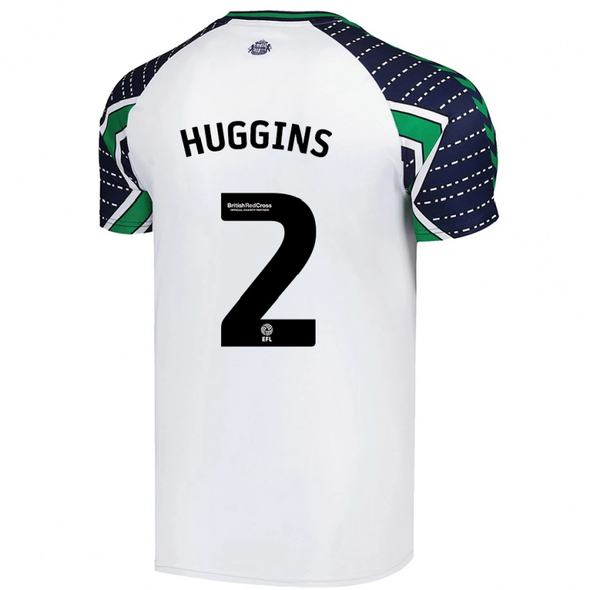 Danxen Pánské Niall Huggins #2 Bílý Daleko Hráčské Dresy 2024/25 Dres