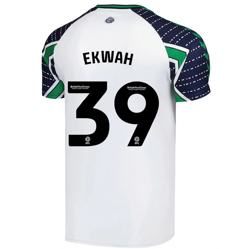Danxen Pánské Pierre Ekwah #39 Bílý Daleko Hráčské Dresy 2024/25 Dres