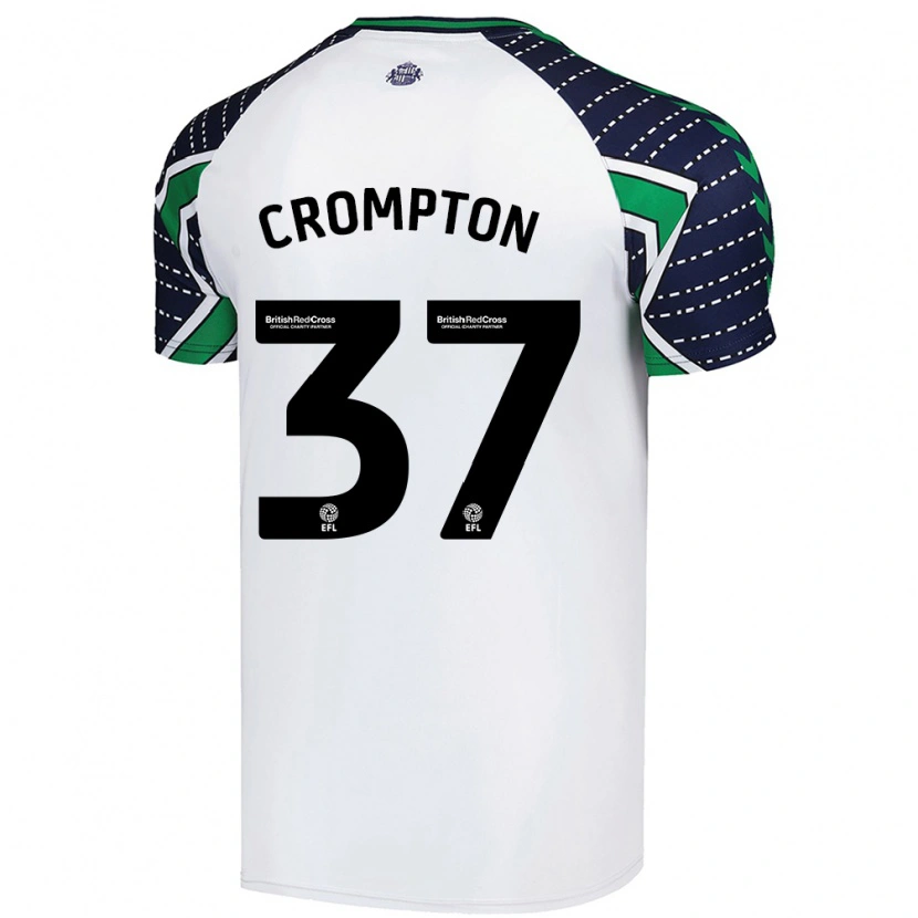 Danxen Pánské Ben Crompton #37 Bílý Daleko Hráčské Dresy 2024/25 Dres