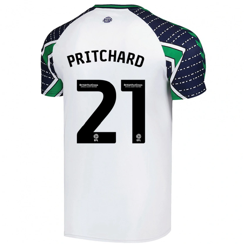 Danxen Pánské Alex Pritchard #21 Bílý Daleko Hráčské Dresy 2024/25 Dres