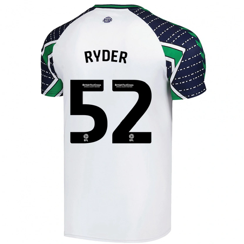 Danxen Pánské Joe Ryder #52 Bílý Daleko Hráčské Dresy 2024/25 Dres