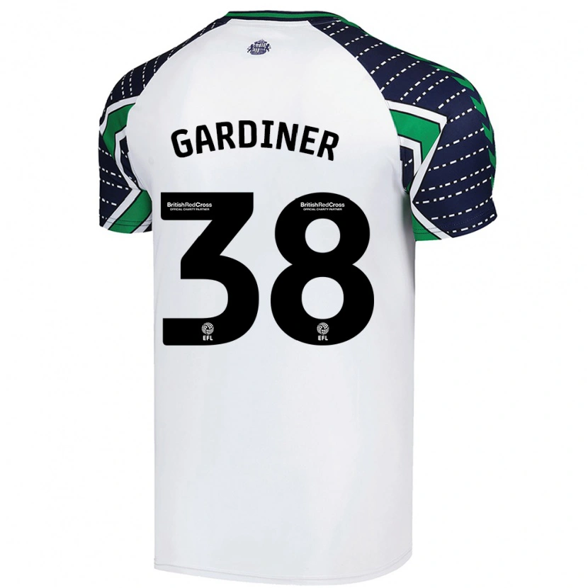 Danxen Pánské Harry Gardiner #38 Bílý Daleko Hráčské Dresy 2024/25 Dres