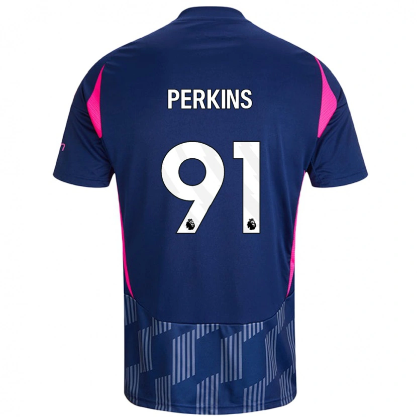 Danxen Pánské Jack Perkins #91 Královsky Modrá Růžová Daleko Hráčské Dresy 2024/25 Dres